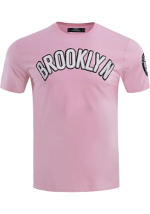 Pro Standard Brooklyn Nets Pink Team Short Sleeve Fashion T Shirt