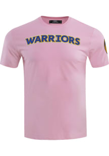 Pro Standard Golden State Warriors Pink Team Short Sleeve Fashion T Shirt
