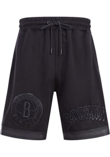 Pro Standard Brooklyn Nets Mens Black Tonal Shorts