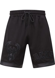 Pro Standard Milwaukee Bucks Mens Black Tonal Shorts