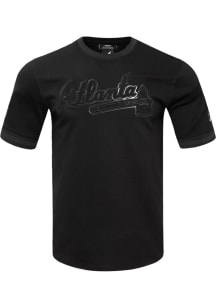 Pro Standard Atlanta Braves Black Tonal Short Sleeve Fashion T Shirt