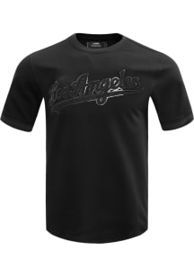 Pro Standard Los Angeles Dodgers Black Tonal Short Sleeve Fashion T Shirt