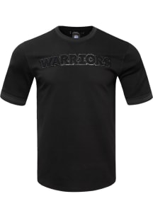 Pro Standard Golden State Warriors Black Tonal Short Sleeve Fashion T Shirt