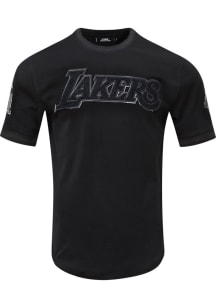 Pro Standard Los Angeles Lakers Black Tonal Short Sleeve Fashion T Shirt