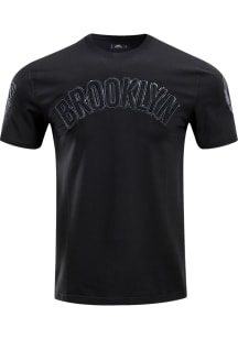 Pro Standard Brooklyn Nets Black Tonal Short Sleeve Fashion T Shirt