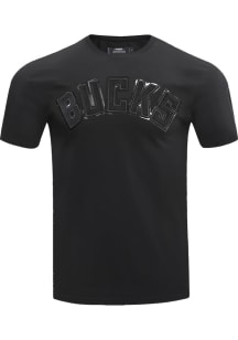 Pro Standard Milwaukee Bucks Black Tonal Short Sleeve Fashion T Shirt
