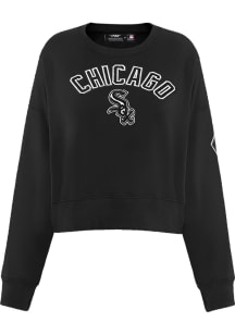Pro Standard Chicago White Sox Womens Black Classic Crew Sweatshirt