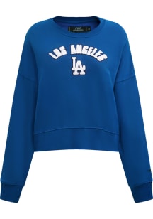 Pro Standard Los Angeles Dodgers Womens Blue Classic Crew Sweatshirt