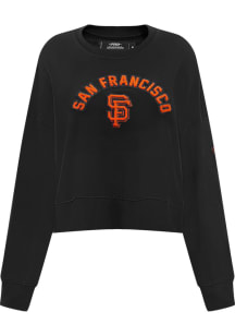 Pro Standard San Francisco Giants Womens Black Classic Crew Sweatshirt