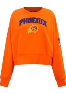 Pro Standard Phoenix Suns Womens Orange Classic Crew Sweatshirt