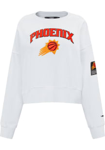 Pro Standard Phoenix Suns Womens White Classic Crew Sweatshirt