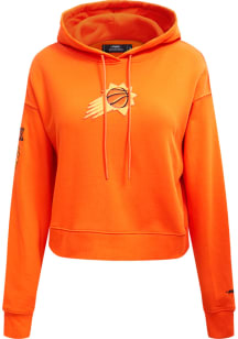 Pro Standard Phoenix Suns Womens Orange Classic Cropped Hooded Sweatshirt