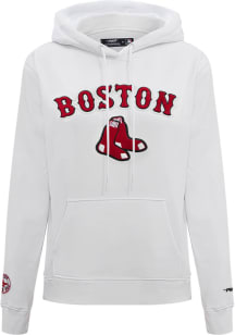 Pro Standard Boston Red Sox Womens White Classic Hooded Sweatshirt