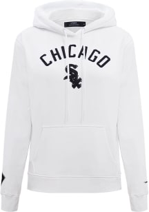 Pro Standard Chicago White Sox Womens White Classic Hooded Sweatshirt