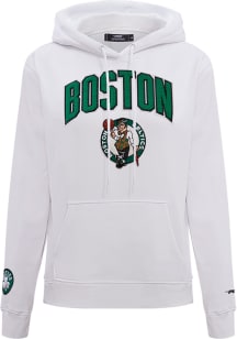 Pro Standard Boston Celtics Womens White Classic Hooded Sweatshirt
