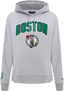 Pro Standard Boston Celtics Womens Grey Classic Hooded Sweatshirt