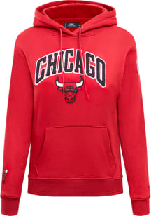 Pro Standard Chicago Bulls Womens Red Classic Hooded Sweatshirt