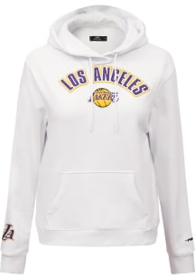 Pro Standard Los Angeles Lakers Womens White Classic Hooded Sweatshirt