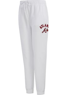 Pro Standard Atlanta Braves Womens Classic White Sweatpants