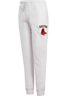 Pro Standard Boston Red Sox Womens Classic White Sweatpants