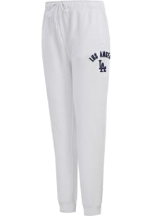 Pro Standard Los Angeles Dodgers Womens Classic White Sweatpants