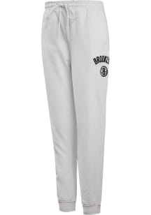 Pro Standard Brooklyn Nets Womens Classic White Sweatpants