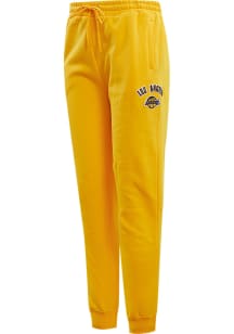 Pro Standard Los Angeles Lakers Womens Classic Yellow Sweatpants