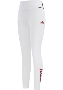 Pro Standard Atlanta Braves Womens White Jersey Legging Pants
