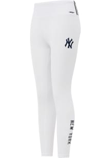 Pro Standard New York Yankees Womens White Jersey Legging Pants