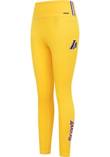 Pro Standard Los Angeles Lakers Womens Yellow Jersey Legging Pants