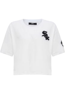 Pro Standard Chicago White Sox Womens White Boxy Short Sleeve T-Shirt