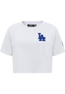 Pro Standard Los Angeles Dodgers Womens White Boxy Short Sleeve T-Shirt