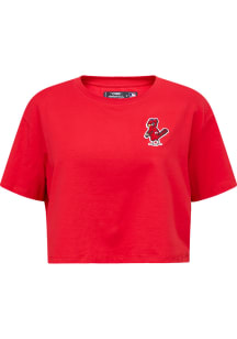 Pro Standard St Louis Cardinals Womens Red Boxy Short Sleeve T-Shirt