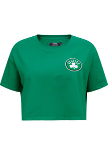 Pro Standard Boston Celtics Womens Green Boxy Short Sleeve T-Shirt