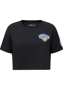Pro Standard New York Knicks Womens Black Boxy Short Sleeve T-Shirt