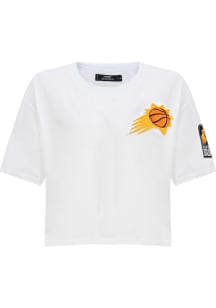 Pro Standard Phoenix Suns Womens White Boxy Short Sleeve T-Shirt