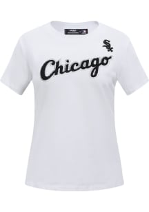 Pro Standard Chicago White Sox Womens White Slim Fit Short Sleeve T-Shirt