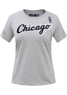 Pro Standard Chicago White Sox Womens Grey Slim Fit Short Sleeve T-Shirt