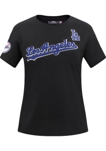 Pro Standard Los Angeles Dodgers Womens Black Slim Fit Short Sleeve T-Shirt