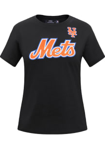 Pro Standard New York Mets Womens Black Slim Fit Short Sleeve T-Shirt