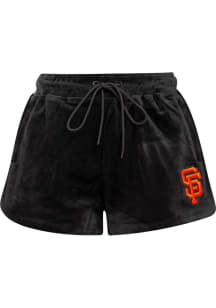 Pro Standard San Francisco Giants Womens Black Velour Shorts