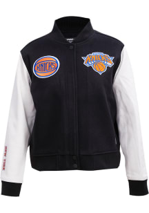 Pro Standard New York Knicks Womens Black Wool Varsity Heavy Weight Jacket