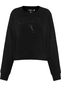 Pro Standard Chicago White Sox Womens Black Tonal Crew Sweatshirt