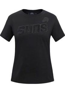 Pro Standard Phoenix Suns Womens Black Tonal Slim Fit Short Sleeve T-Shirt