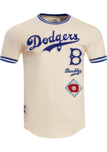 Pro Standard Brooklyn Dodgers White Retro Chenille Short Sleeve Fashion T Shirt