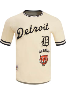 Pro Standard Detroit Tigers White Retro Chenille Short Sleeve Fashion T Shirt
