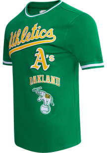 Pro Standard Oakland Athletics Kelly Green Retro Chenille Short Sleeve Fashion T Shirt