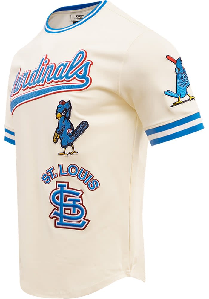 Pro Standard St Louis Cardinals White Retro Chenille Striped