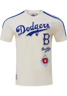 Pro Standard Brooklyn Dodgers White Retro Chenille Short Sleeve Fashion T Shirt