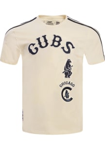 Pro Standard Chicago Cubs White Retro Chenille Short Sleeve Fashion T Shirt